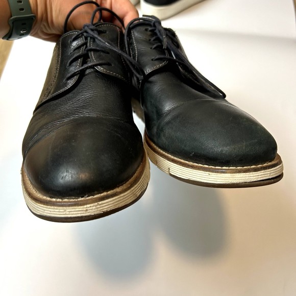 Johnston & Murphy J&M Martell Plain Toe Mens Dress Shoe Size 10M Black Lace-up main image 5